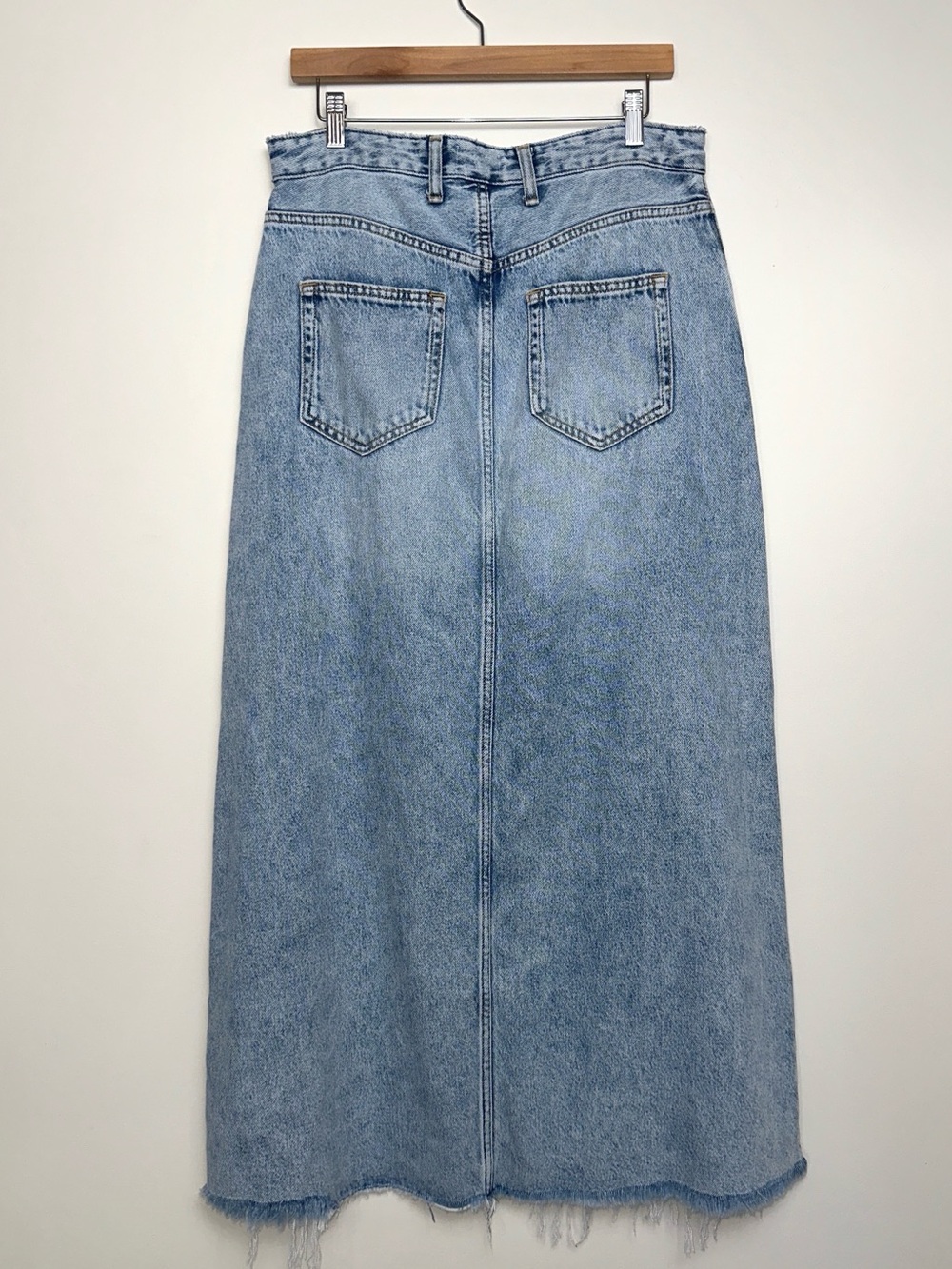PILCRO x ANTHROPOLOGIE The Madi Front-Slit Denim Skirt - Picture 8 of 13